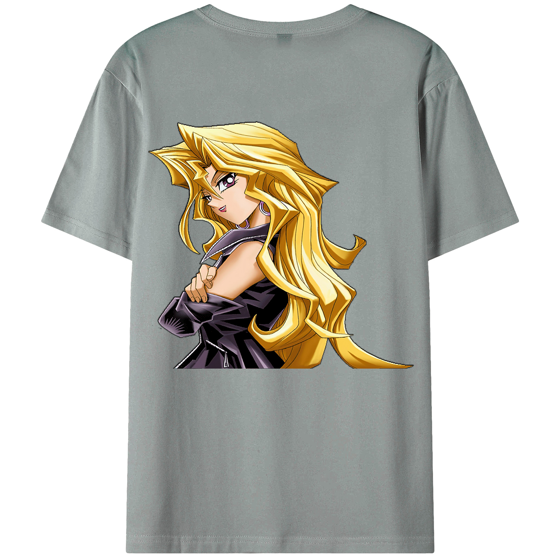 （画像用） 遊☆戯☆王 Yu-Gi-Oh! 綿100％ メンズ半袖Tシャツ（バックプリント） 通気性